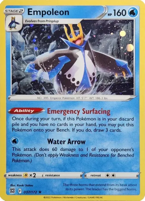 Empoleon - 037/172 (Cosmos Holo) card art