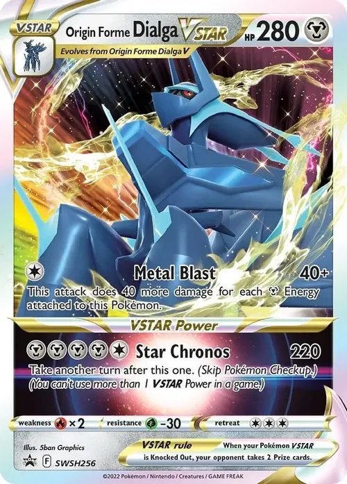 Origin Forme Dialga VSTAR card art