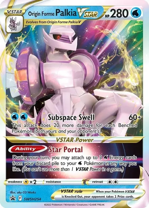 Origin Forme Palkia VSTAR card art