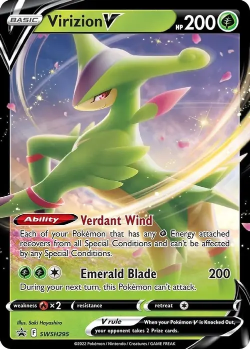 Virizion V - SWSH295 card art