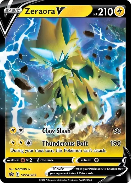 Zeraora V - SWSH263 card art