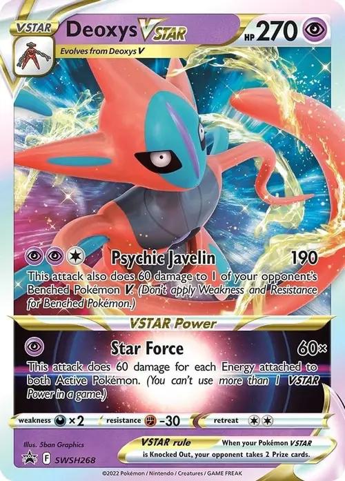 Deoxys VSTAR - SWSH268 card art