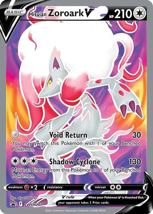 Hisuian Zoroark V - SWSH297 card art