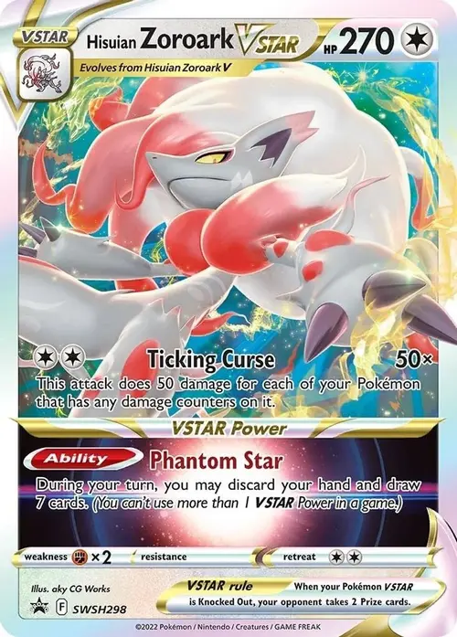 Hisuian Zoroark VSTAR - SWSH298 card art