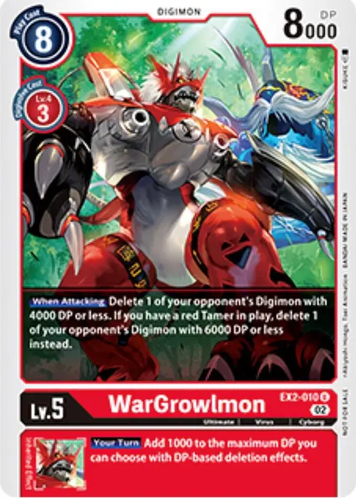 WarGrowlmon - EX2-010 (Tamer Party Vol. 6 Promo) card art
