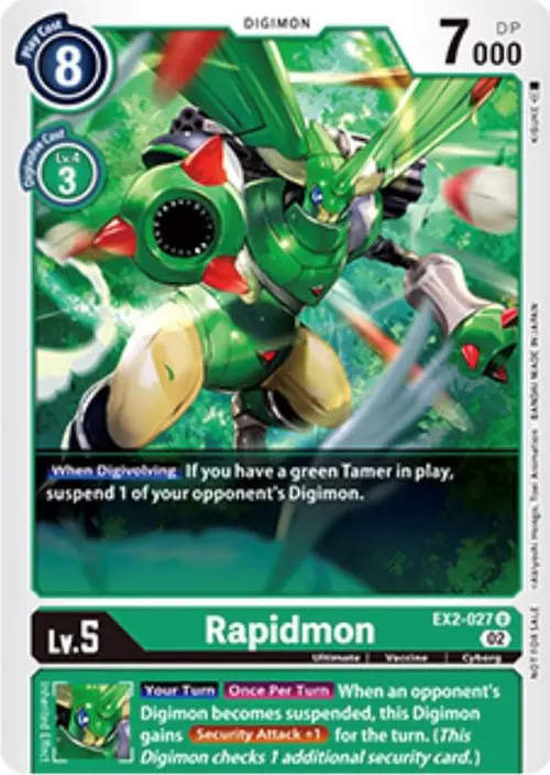 Rapidmon - EX2-027 (Tamer Party Vol. 6 Promo) card art