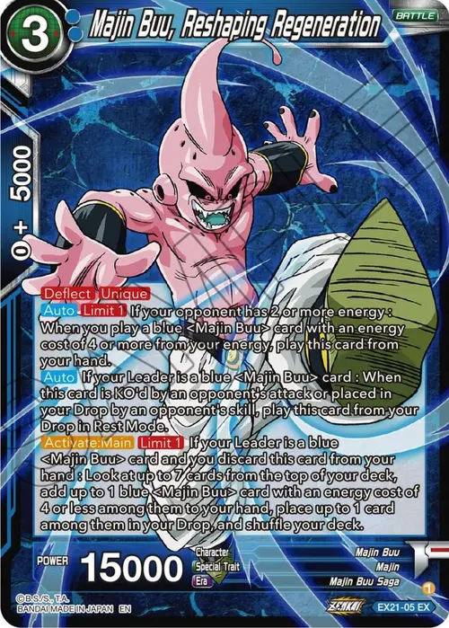 Majin Buu, Reshaping Regeneration card art