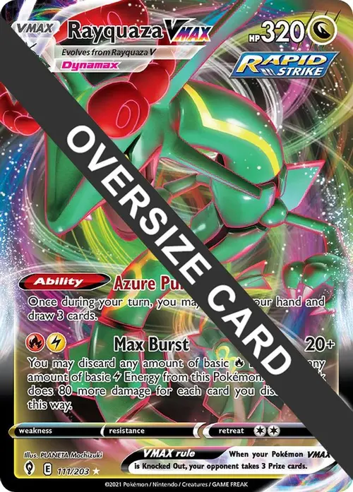 Rayquaza VMAX - 111/203 card art