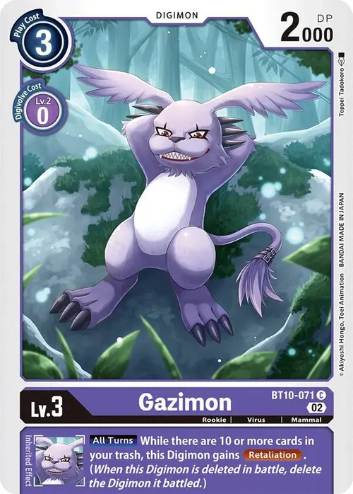 Gazimon card art