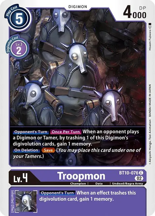 Troopmon card art
