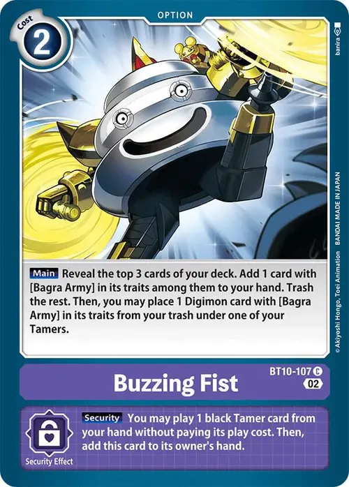 Buzzing Fist card art