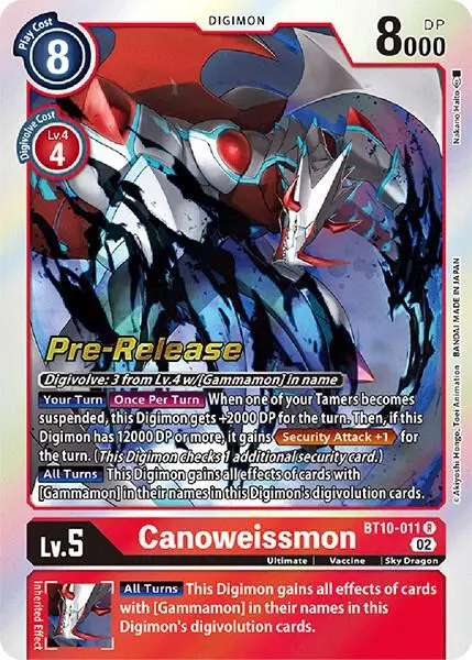 Canoweissmon card art