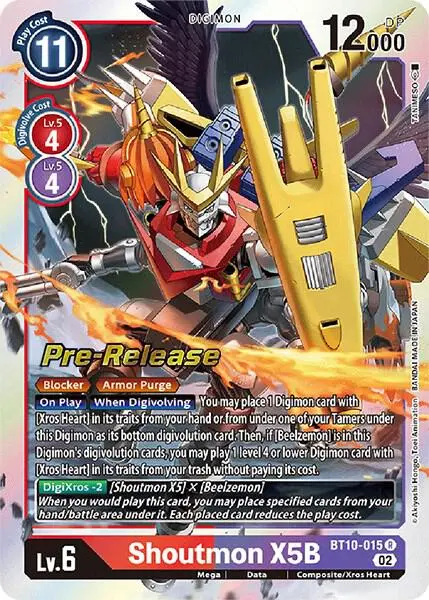 Shoutmon X5B card art