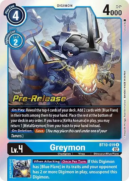 Greymon card art
