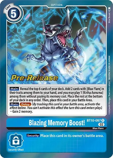 Blazing Memory Boost! card art