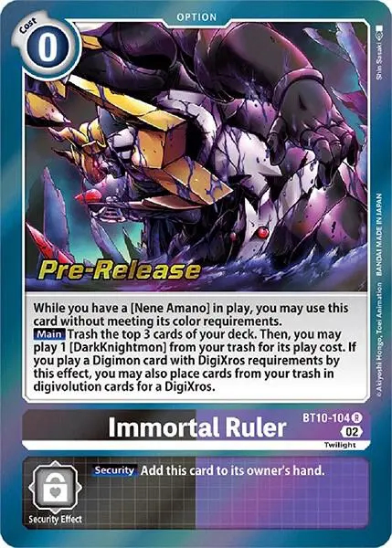 Immortal Ruler card art