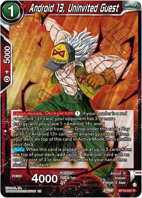 Android 13, Uninvited Guest card art