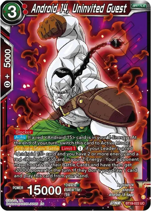Android 14, Uninvited Guest card art