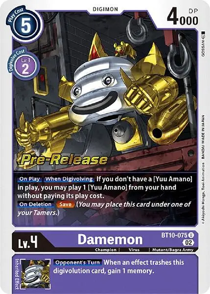 Damemon card art
