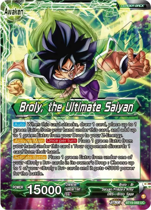 Broly // Broly, the Ultimate Saiyan card art