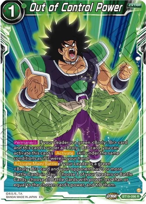 Out of Control Power card art