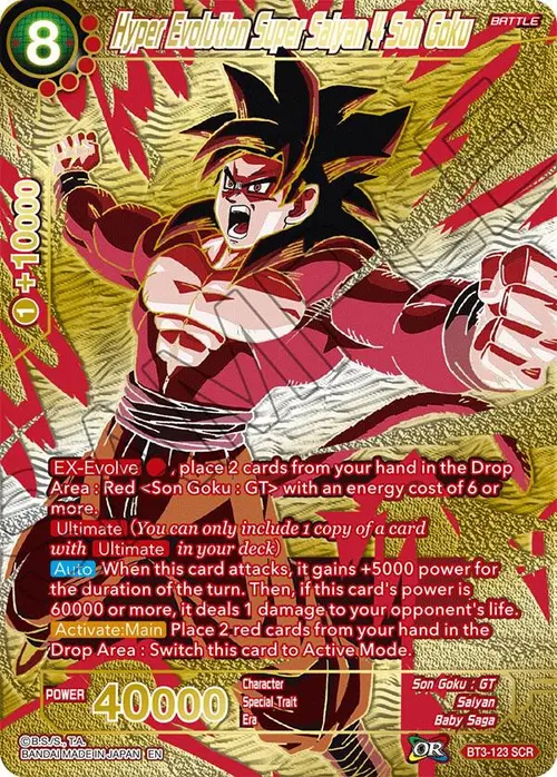 Hyper Evolution Super Saiyan 4 Son Goku (Premium Edition) card art