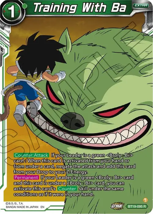 Training with Ba card art