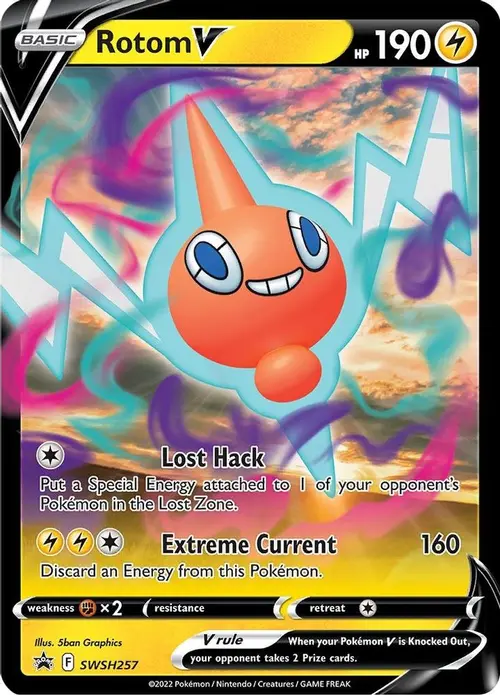 Rotom V - SWSH257 card art