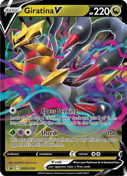 Giratina V - SWSH259 card art