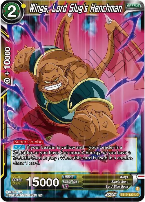Wings, Lord Slug's Henchman card art