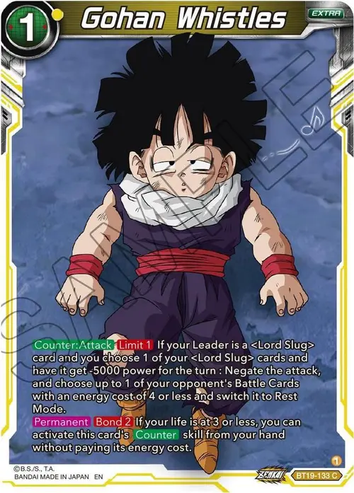 Gohan Whistles card art