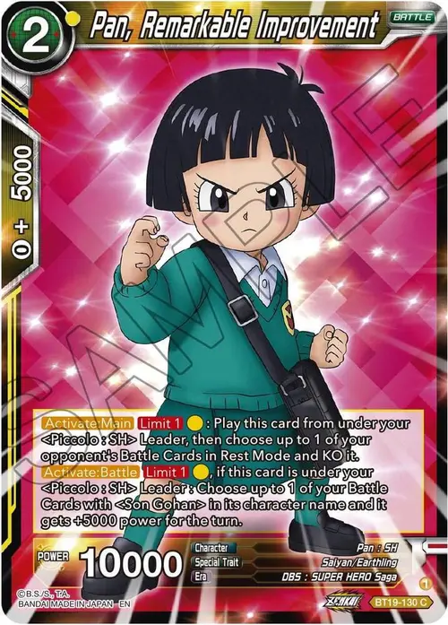 Pan, Remarkable Improvement card art