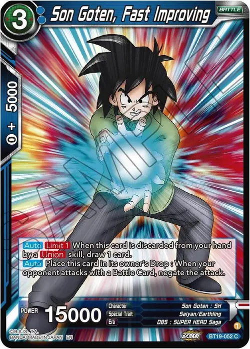 Son Goten, Fast Improving card art