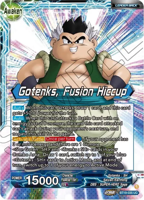 Son Goten & Trunks // Gotenks, Fusion Hiccup card art