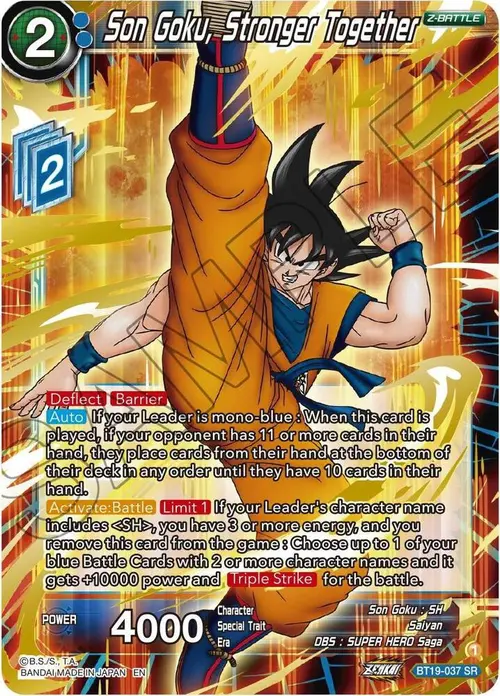 Son Goku, Stronger Together card art
