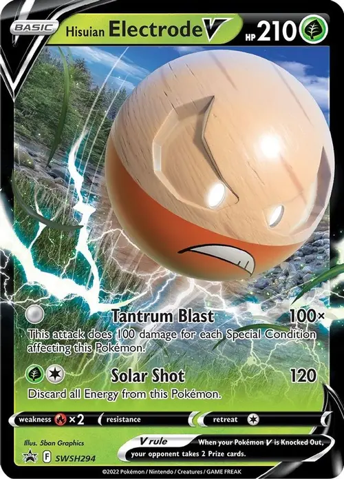 Hisuian Electrode V - SWSH294 card art