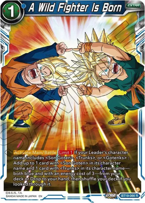 A Wild Fighter Is Born card art