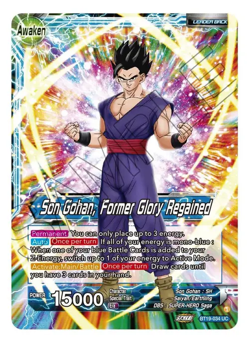 Son Gohan // Son Gohan, Former Glory Regained card art