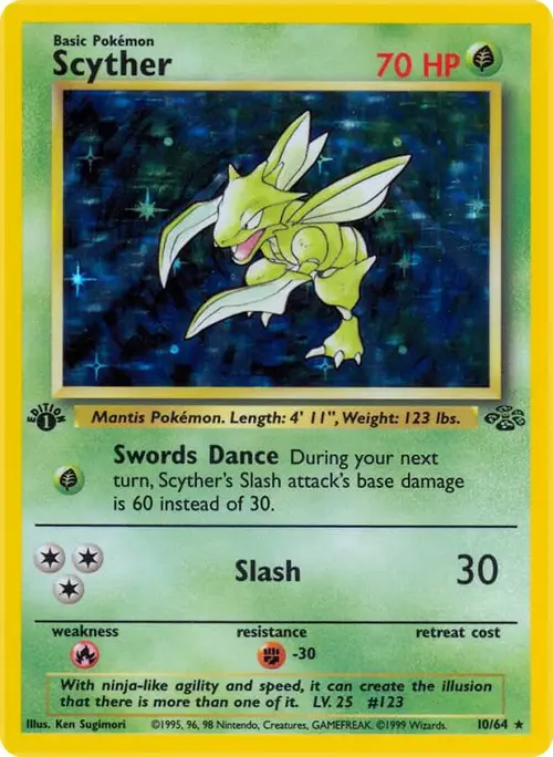 Scyther (10) card art