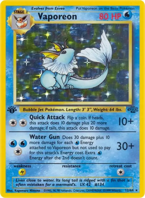 Vaporeon (12) card art