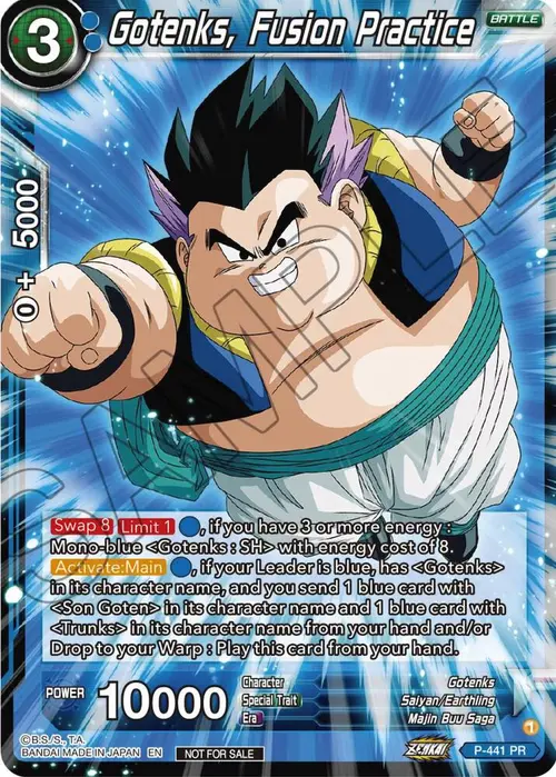 Gotenks, Fusion Practice (Zenkai Series Tournament Pack Vol.2) card art