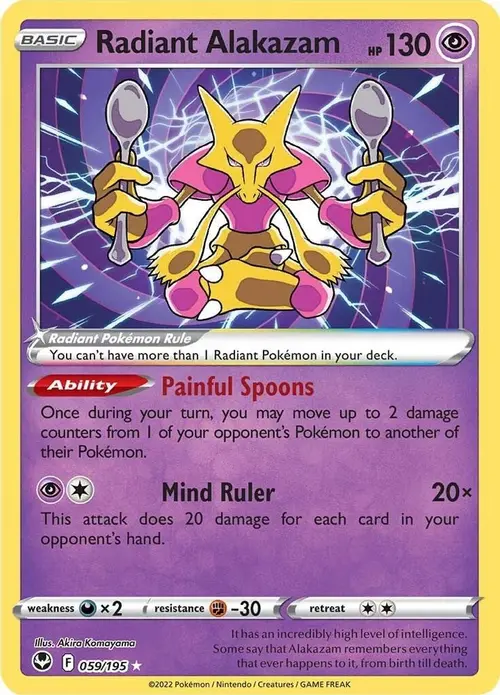 Radiant Alakazam card art