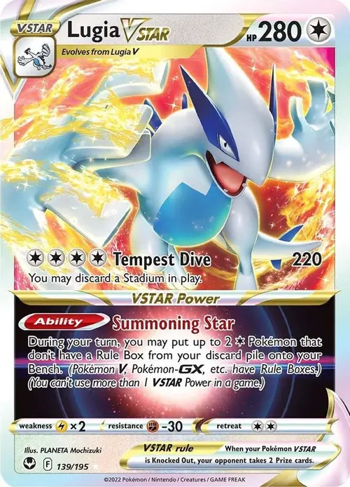 Lugia VSTAR card art