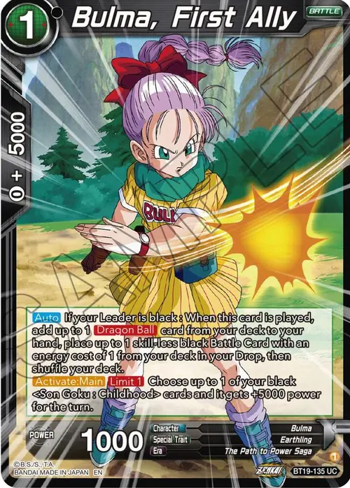 Bulma, First Ally card art