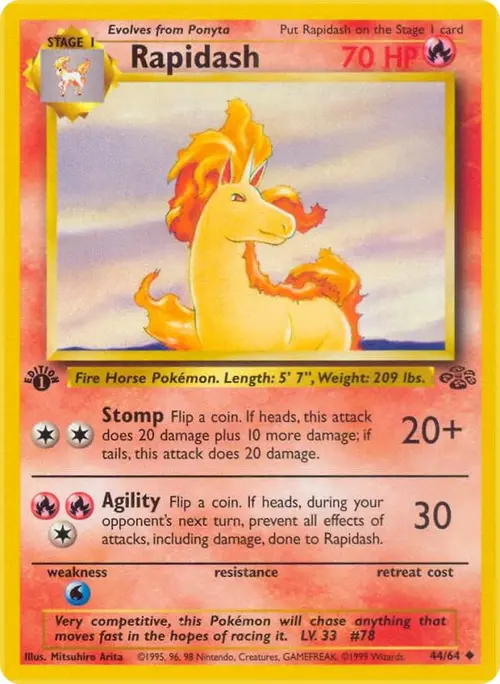 Rapidash card art