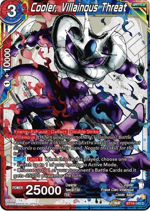Cooler, Villainous Threat card art