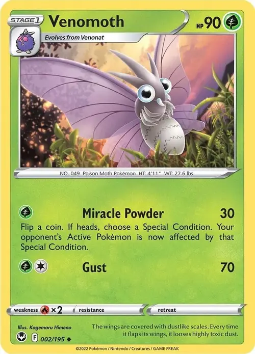 Venomoth card art