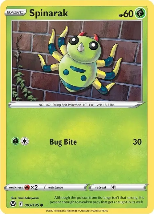 Spinarak card art