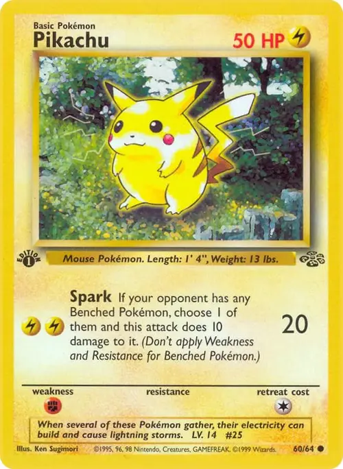 Pikachu card art