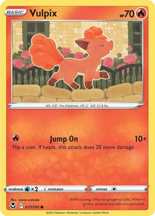 Vulpix card art
